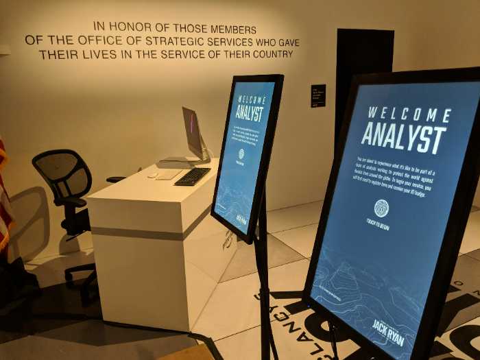 Jack Ryan analyst kiosks