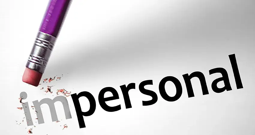 Impersonal becomes personal