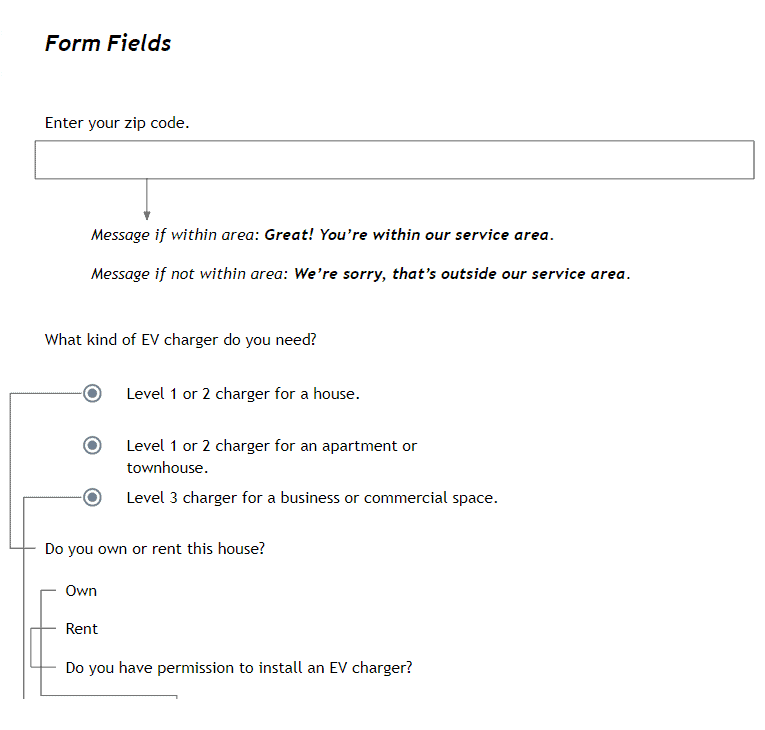 Form field design