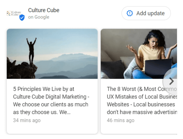Posts on Culture Cube's Google Profile